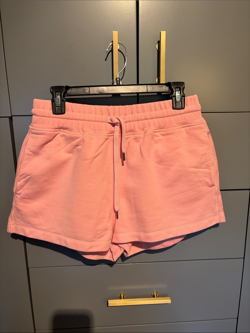 La Ligne Pink shorts, sweatshirt, material. Size medium.